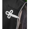 Fleece odpocovací deka ECONOMIC, vhodná jako sponzorská pro výšivky (Velikost 125 cm, Barva black)