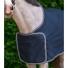 Fleece odpocovací deka ECONOMIC, vhodná jako sponzorská pro výšivky (Velikost 125 cm, Barva black)