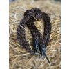 Provazové otěže Bang, délka 3m, průměr 18mm, černo-hnědá