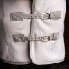 Fleece deka s krkem a křížovým zapínáním Imperial Riding Fundamental, Taupe