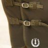 Fleece deka s krkem a křížovým zapínáním Imperial Riding Fundamental, Olive green